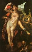 Bartholomeus Spranger Venus and Adonis painting